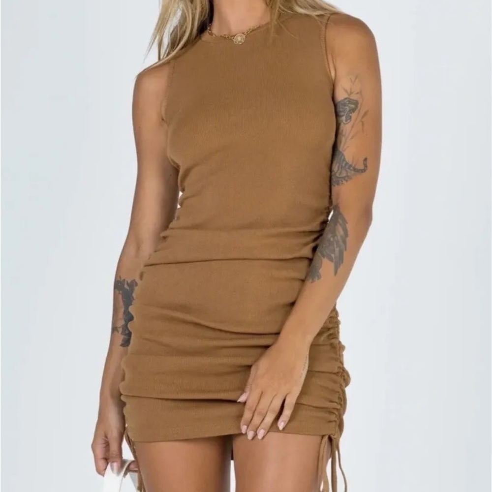 Princess Polly Rouche Tie Dress Size Med
